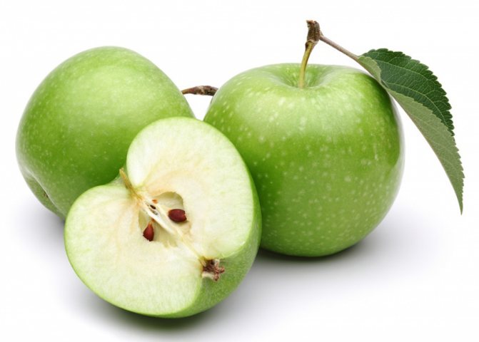 1 кг зеленых яблок