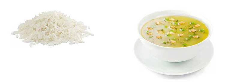 Какая калорийность рисового супа?