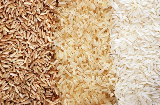 Калорийность риса бурого вареного на воде