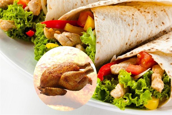 Calorie content of chicken shawarma