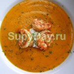Классический тыквенный суп с креветками