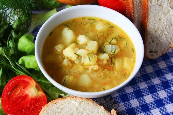 chicken soup with potatoes