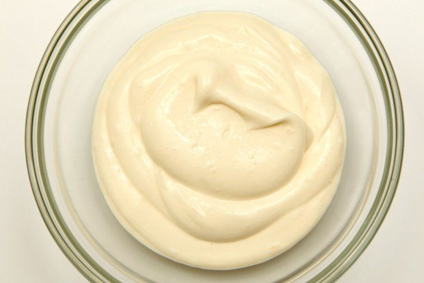 Homemade sour cream mayonnaise
