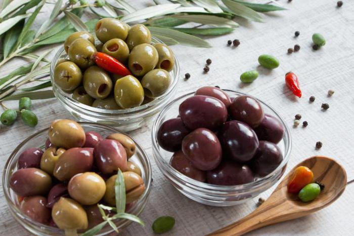 olives calorie content per 100 grams