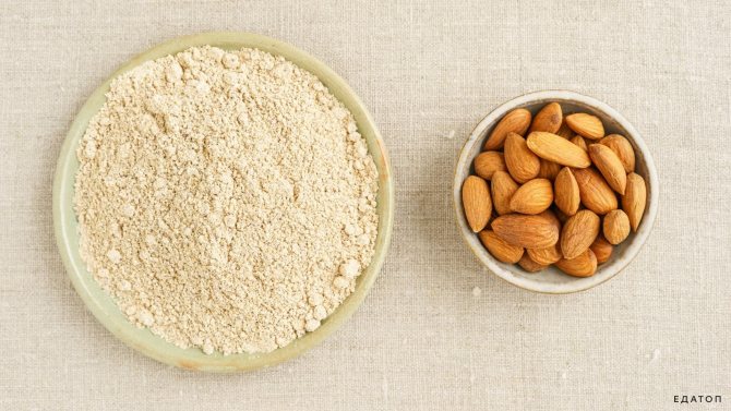 Almond flour is a product of grinding nuts that has a beneficial effect on the body.