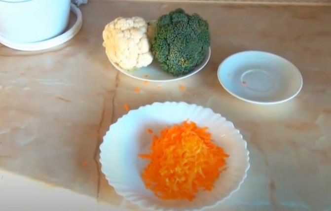 Морковь натерая на крупной терке для супа-пюре