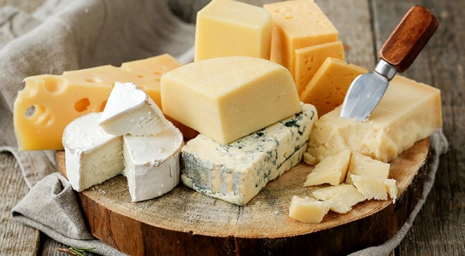Разные виды сыра